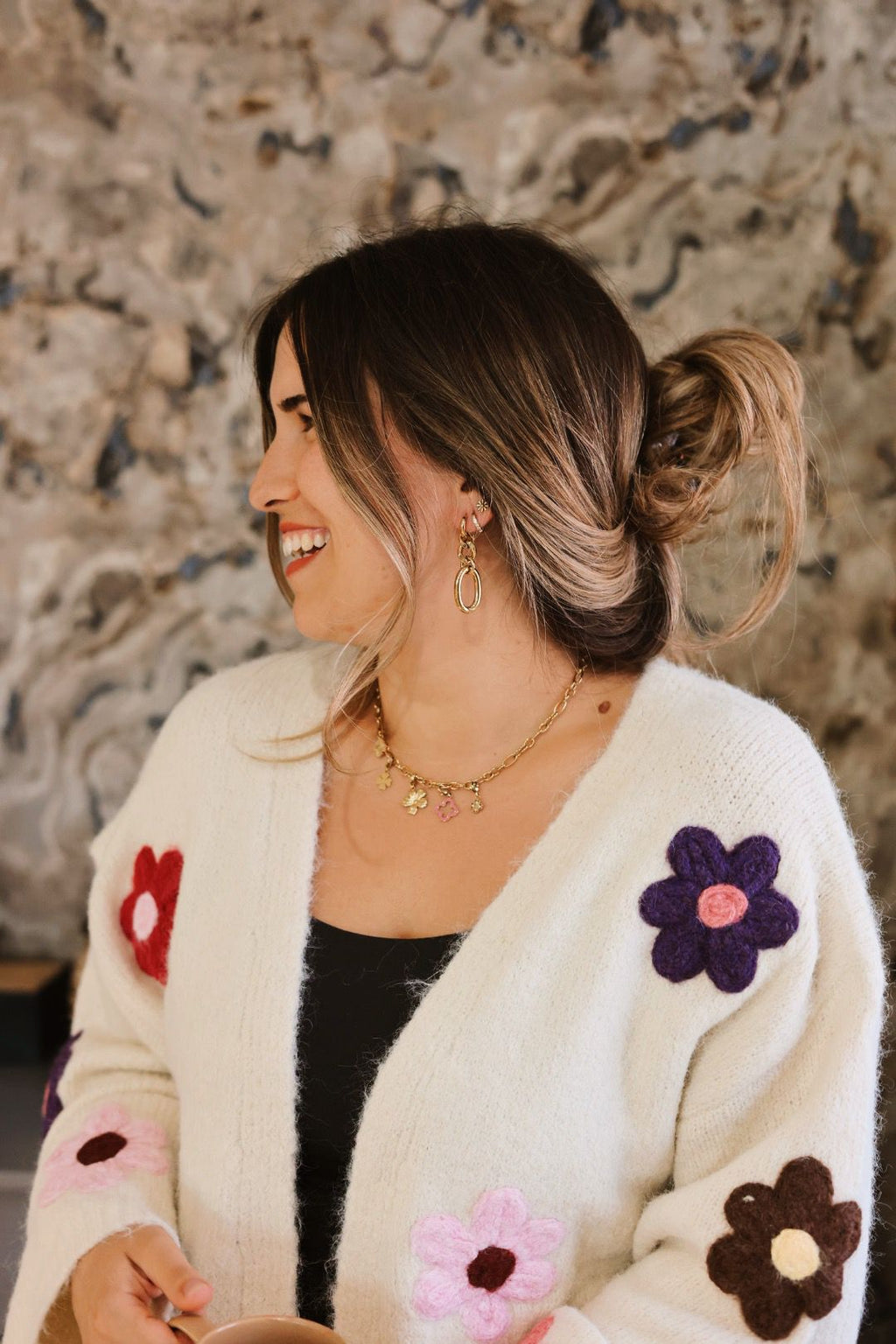 Flower Charm Halskette