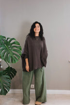 Oversized Basic Pulli - elegant & zeitlos