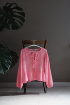 Musselin-Schleifenbluse – luftig & besonders