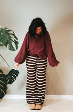 Gestreifte Strickhose