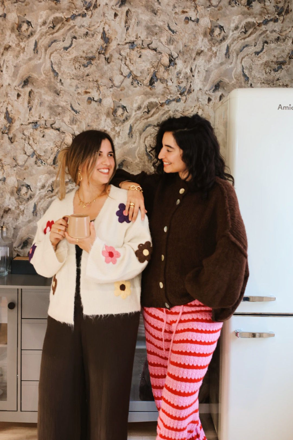 Kuschliger Blumencardigan