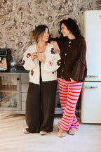 Gestreifte Strickhose