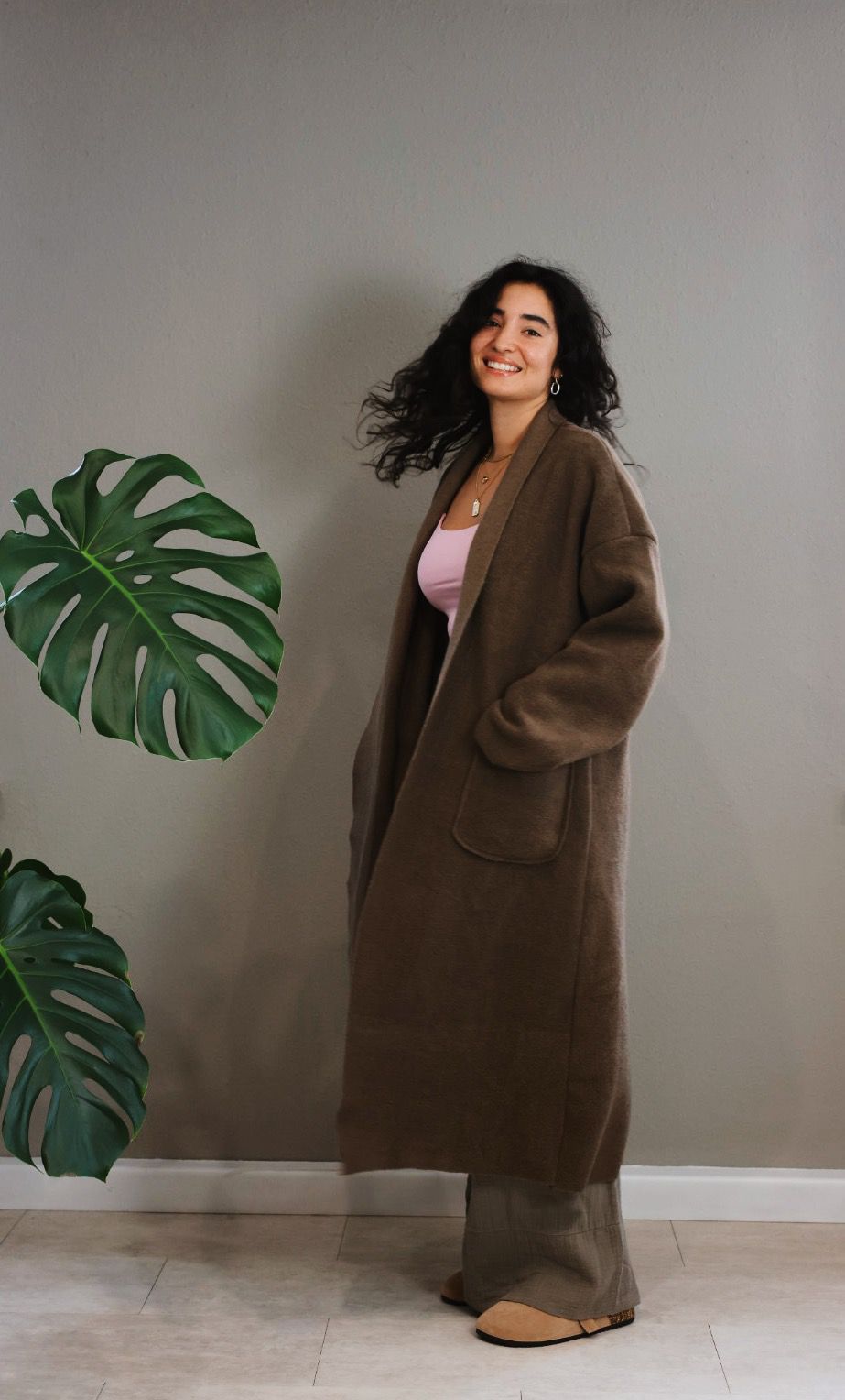 Bequemer oversized Mantel